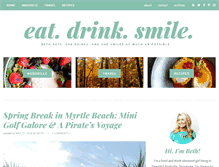 Tablet Screenshot of eat-drink-smile.com